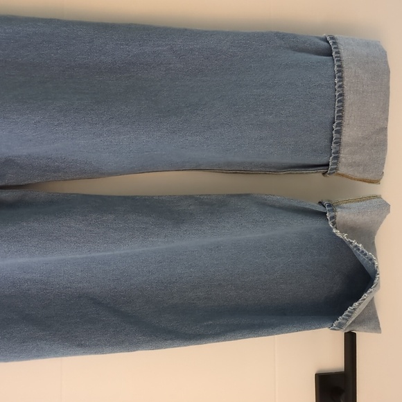 Anthropology Etica Stanton Wide leg/cuff cotton Denim relaxed fit Jeans 31 - Picture 11 of 11